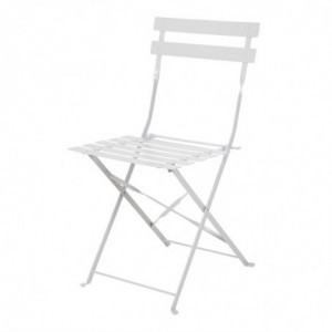 Steel Terrace Chair - Gray - Set of 2 - Bolero - Fourniresto