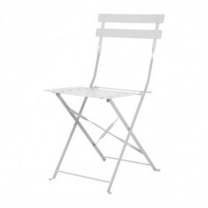 Steel Terrace Chair - Gray - Set of 2 - Bolero - Fourniresto