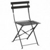 Stalen Terrasstoelen - Zwart - Set van 2 - Bolero - Fourniresto