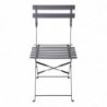 Stalen Terrasstoelen - Zwart - Set van 2 - Bolero - Fourniresto
