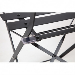 Stalen Terrasstoelen - Zwart - Set van 2 - Bolero - Fourniresto