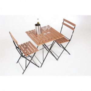 Bistrostoelen van imitatiehout - Set van 2 - Bolero - Fourniresto