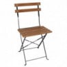 Chaises bistro en imitation bois - Lot de 2 - Bolero - Fourniresto