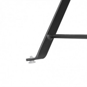 Square Black Steel Terrace Table - 600 mm - Bolero - Fourniresto