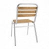 Bistrostoelen essen en aluminium - Set van 4 - Bolero - Fourniresto