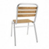 Bistrostühle aus Esche und Aluminium - 4er-Set - Bolero - Fourniresto