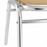 Bistrostoelen essen en aluminium - Set van 4 - Bolero - Fourniresto