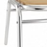 Bistrostühle aus Esche und Aluminium - 4er-Set - Bolero - Fourniresto