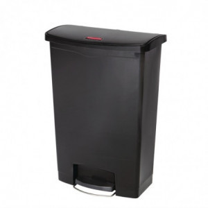 Poubelle À Pédale Frontale Slim Jim Noire- 90L - Rubbermaid