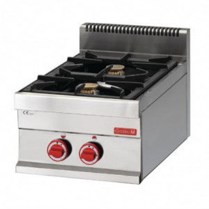 Fourneau 2 Flammen Gasherd zum Aufstellen 650 - Gastro M - Fourniresto