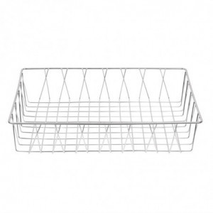 Stainless steel presentation basket 450 x 300 x 100mm - Olympia - Fourniresto