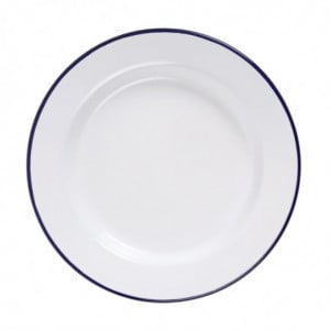 Assiette plate en acier émaillé 245mm - Lot de 6 - Olympia - Fourniresto