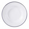 Assiette Creuse en Acier Émaillé - Ø 245mm - Lot de 6 - Olympia