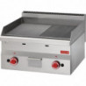 Plancha Gas Plaat Half Glad Half Geribbeld- L 600 x P 600mm - Gastro M