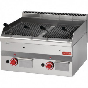 Lava Stone Gas Grill 600mm - Gastro M