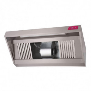Komplette Dunstabzugshaube aus Edelstahl - L 2000 x T 900mm - Gastro M