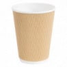 Cups Hot Drinks Insulated Corrugated Light Brown - 340ml - Pack of 500 - Fiesta