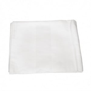 Nappe blanche bande de satin 1140 x 1140mm - Mitre Luxury - Fourniresto