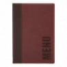 Contemporary A5 Dark Red Menu Cover - Securit - Fourniresto