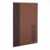 Contemporary A4 Light Brown Menu Cover - Securit - Fourniresto