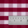 Square tablecloth with red checkered pattern in polyester 890 x 890mm - Mitre Essentials - Fourniresto