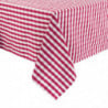 Nappe carrée à carreaux rouges en polyester 1780 x 1780mm - Mitre Essentials - Fourniresto