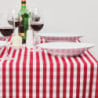 Rode geruite vierkante tafelkleed van polyester 1780 x 1780mm - Mitre Essentials - Fourniresto