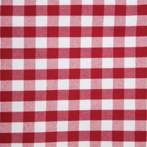 Rode geruite vierkante tafelkleed van polyester 1780 x 1780mm - Mitre Essentials - Fourniresto