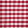 Rode geruite vierkante tafelkleed van polyester 1780 x 1780mm - Mitre Essentials - Fourniresto