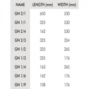 Bac Gastronorme inox GN 1/2 100mm  - Vogue - Fourniresto
