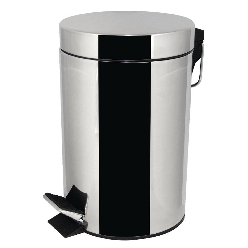 Stainless Steel Pedal Bin - 3L - FourniResto