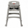 Stapelbarer Hochstuhl Platin - Rubbermaid - Fourniresto