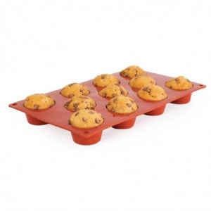 Siliconen 11 mini-muffin vormen Formaflex - Pavoni - Fourniresto