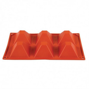 Moule 6 Pyramides en Silicone Formaflex - Pavoni