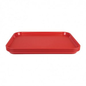 Plateau Self-Service 305 X 415Mm Rouge - Olympia KRISTALLON - Fourniresto