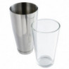 Shaker type Boston en glas 800ml - APS - Fourniresto