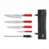 Set van 5 Red Spirit messen en hoes - Dick