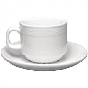 Untertasse für stapelbare Teetasse Linear 20cl - 12er-Pack - Olympia - Fourniresto