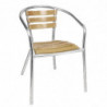 Stoelen Hout en Aluminium - Set van 4 - Bolero - Fourniresto