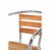 Stoelen Hout en Aluminium - Set van 4 - Bolero - Fourniresto