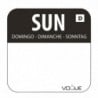 Lösliche Etiketten für Lebensmittel "Sonntag" - Schachtel mit 1000 - Vogue