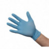 Non-Powdered Blue Nitrile Gloves - Size L - Pack of 100 - FourniResto