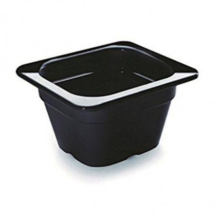 Bak Gastronorm Melamine Zwart GN 1/6 - H 100 mm - Lacor