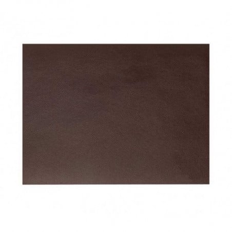 Set De Table Rectangulaire En Cuir Marron Grainé Rinia - 45X30 Cm - Lacor