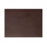 Rectangular Brown Grained Leather Placemat Rinia - 45X30 Cm - Lacor