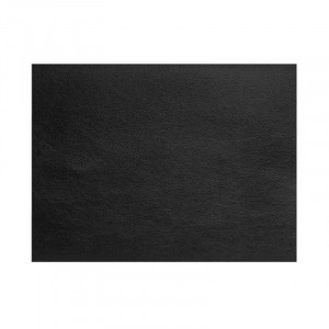 Set De Table Rectangulaire En Cuir Noir Grainé Cos - 45X30 Cm - Lacor