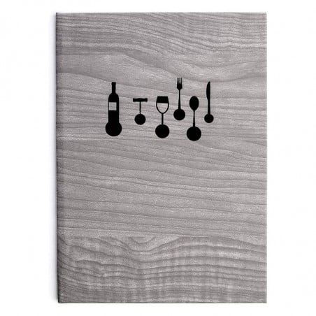 Speisekartenhalter Cassat aus Leder - A5 - Lacor