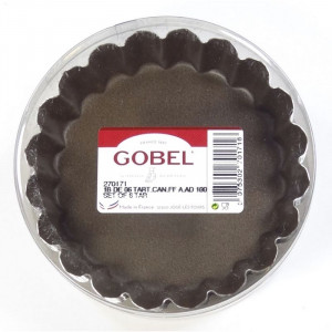 Ronde Gekartelde Taartvorm - Ø 100 mm - Set van 6 - TELLIER