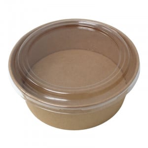 Kraft Salatschale 1300 ml + PET-Deckel - Set von 300