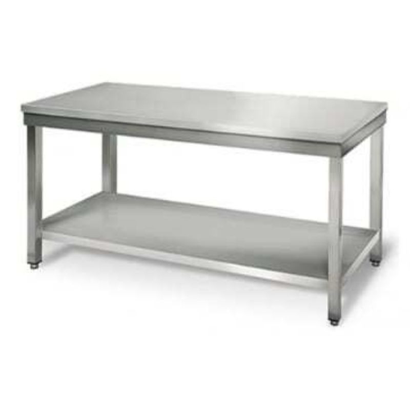 Stainless Steel Table with Shelf - D 700 mm - W 2000 mm Stainless Steel Table with Shelf - D 700 mm - W 2000 mm